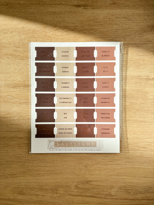 Bible Tabs Coffee Break | Matte-Coated Sticker Tabs