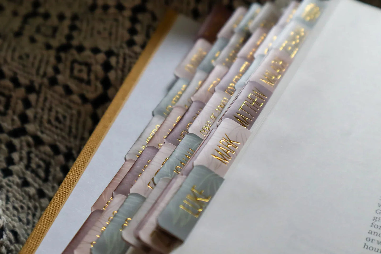 Bible Tabs Earth Tone | Matte-Coated Sticker Tabs